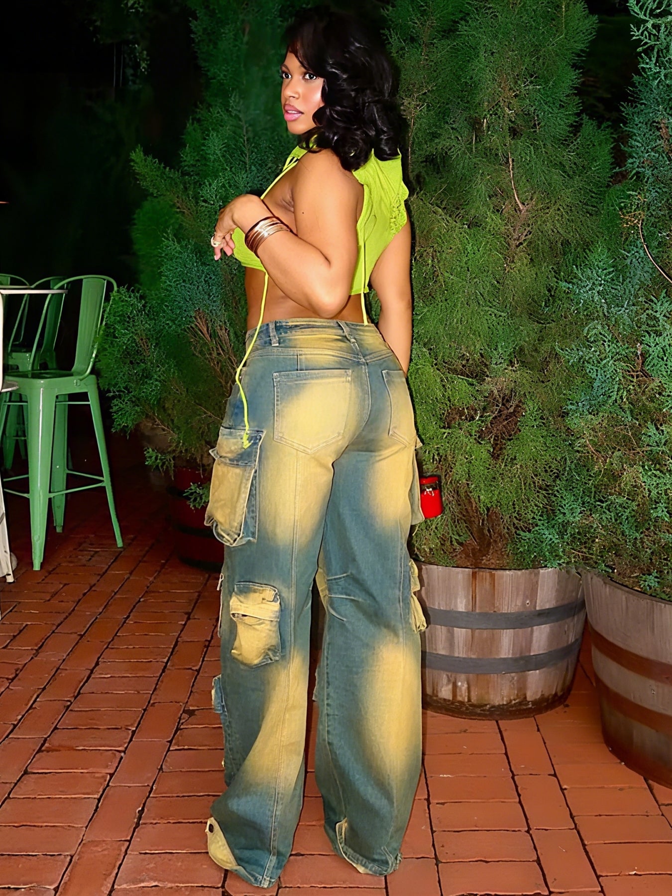 New Women's Denim Jeans With Multiple Pockets