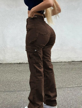 High Waist Cargo Pants