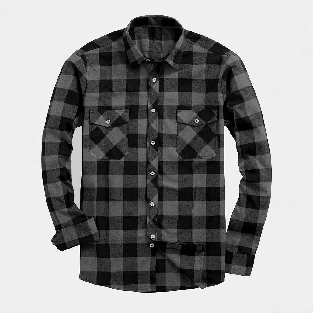 Plaid long sleeve flannel ￼￼