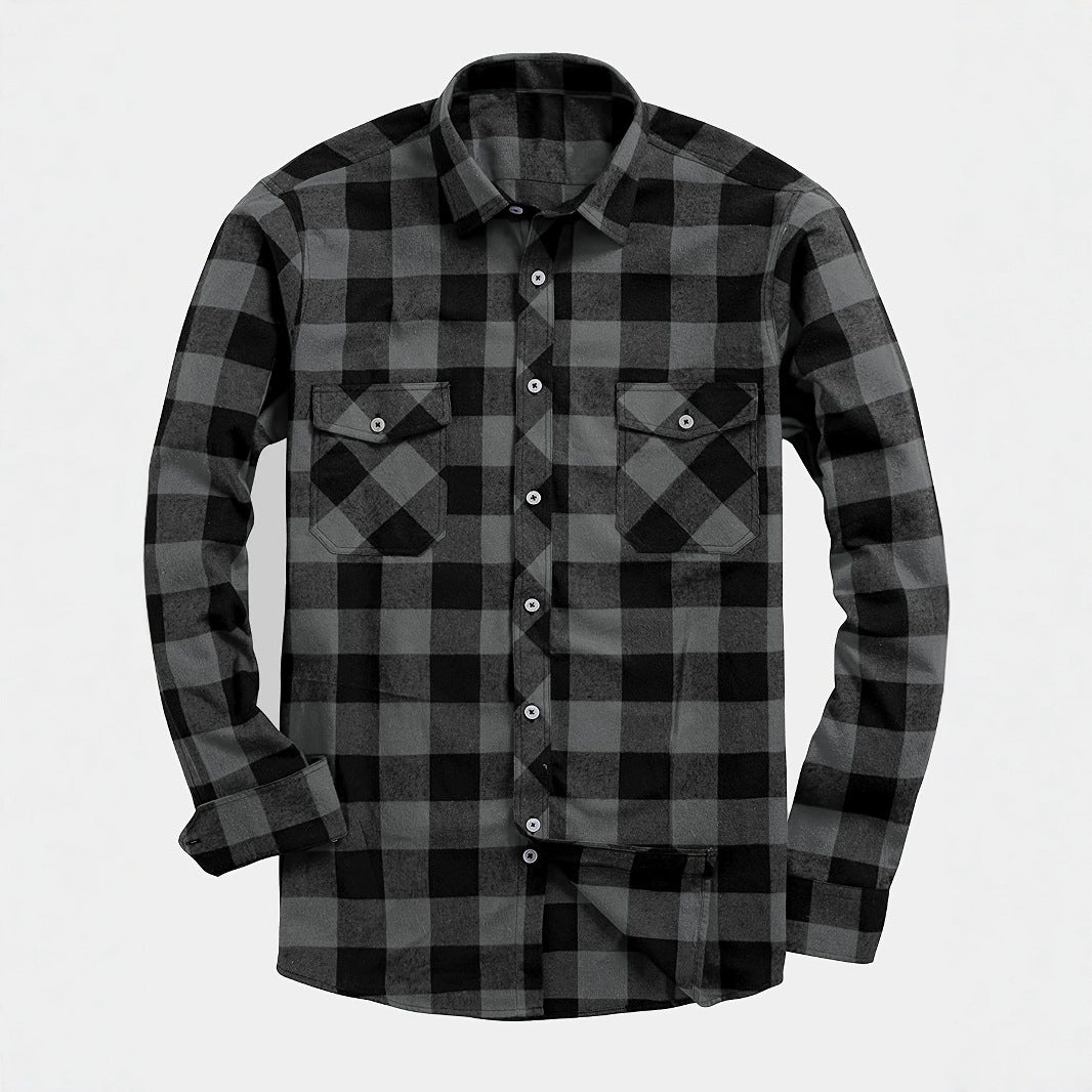 Plaid long sleeve flannel ￼￼
