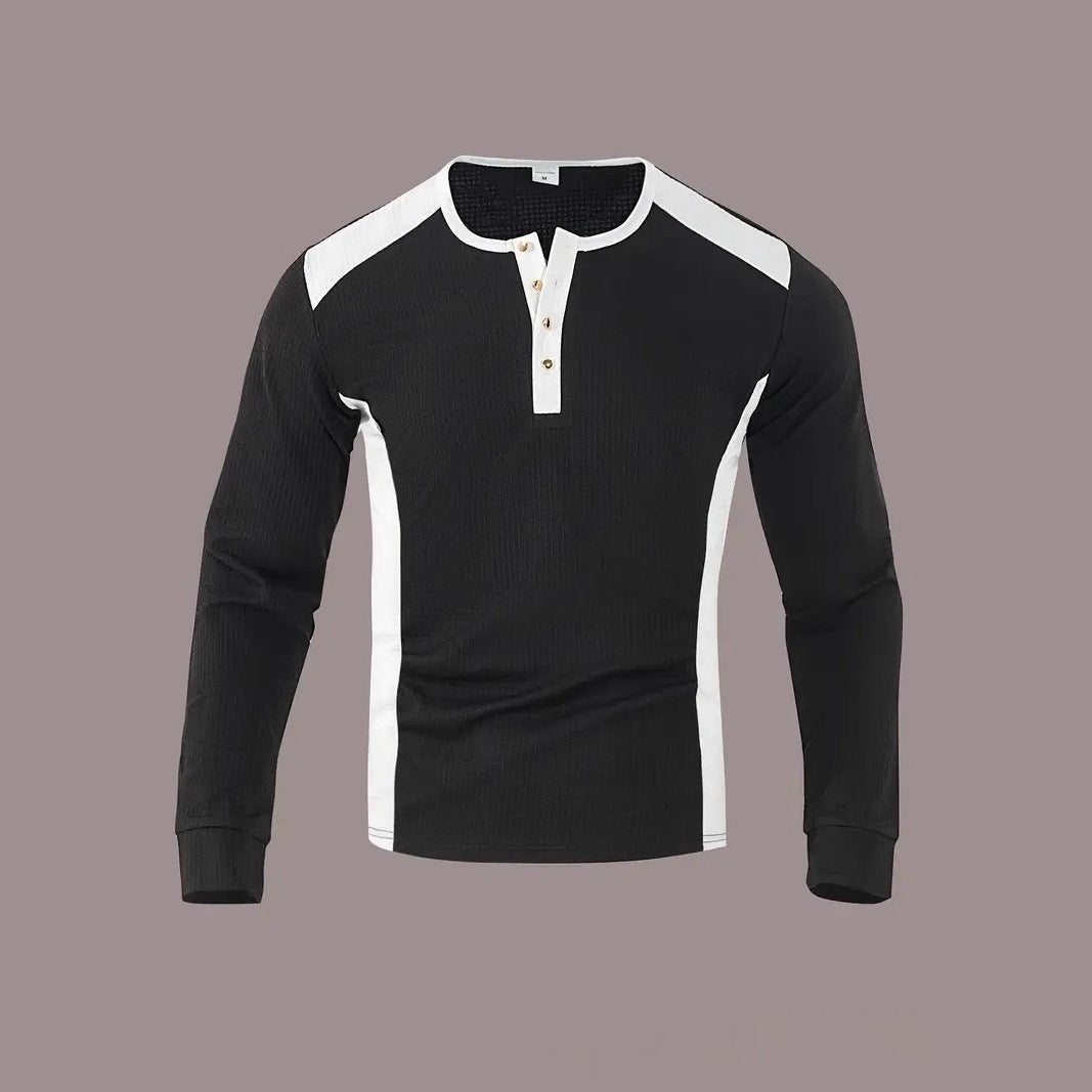 Sweatshirt With Patchwork Jacquard Design