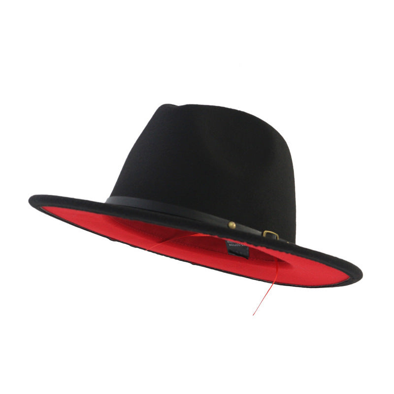 Flat Brim Fedora Hat