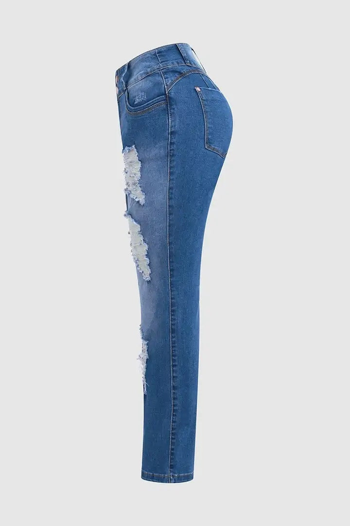 Fitted stretch jeans