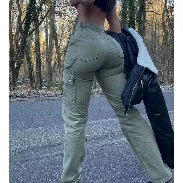 High Waist Cargo Pants