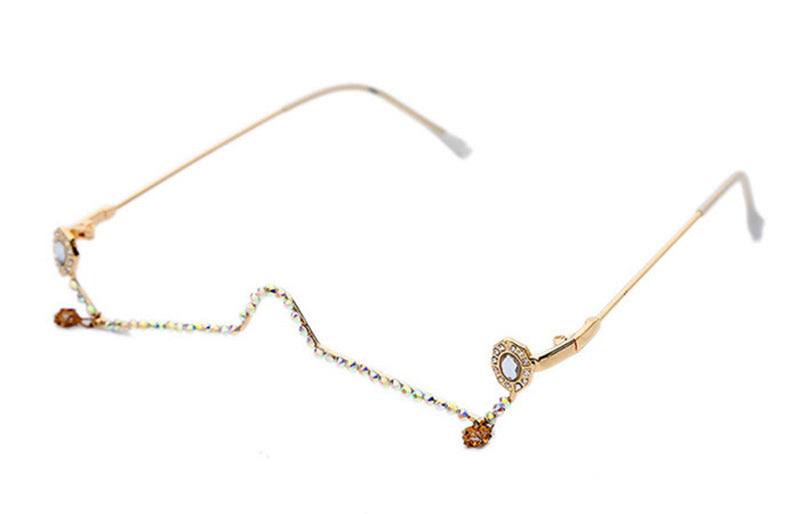 Rhinestone Glasses Frame
