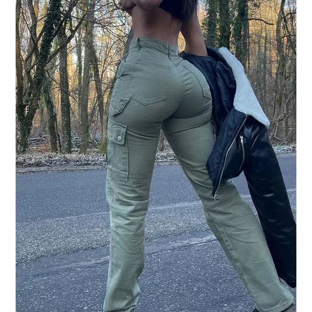 High Waist Cargo Pants