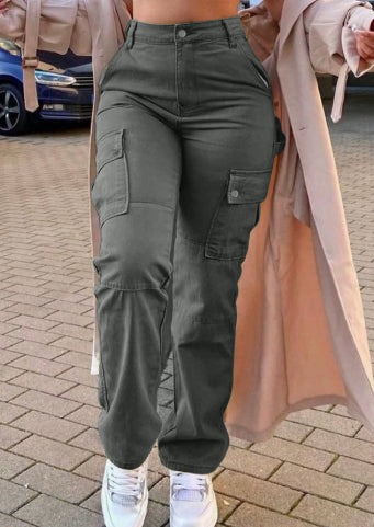 High Waist Cargo Pants