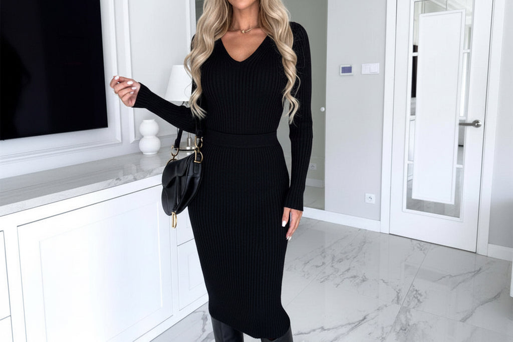 Long sleeve Skirt 2Pcs Suit