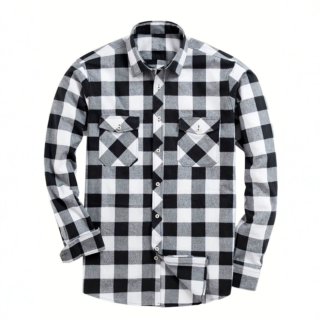 Plaid long sleeve flannel ￼￼