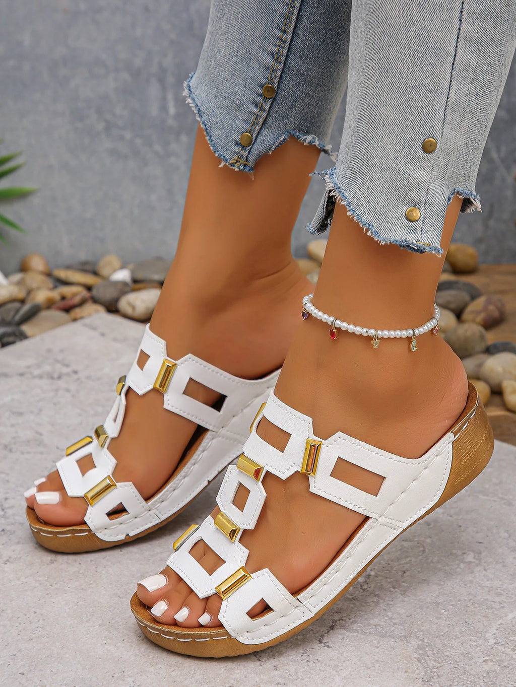 Women's Open Toe Wedges