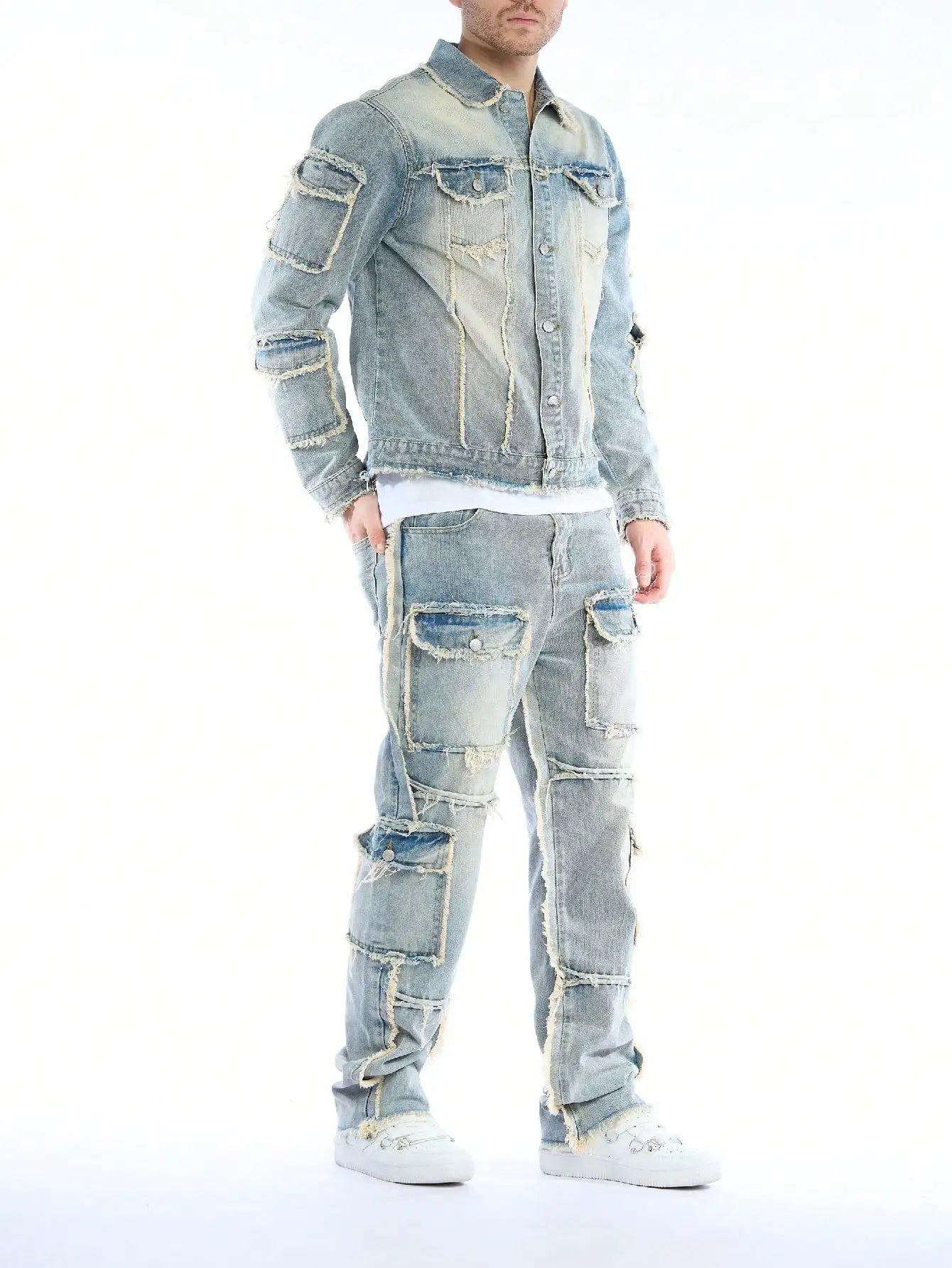 Denim Two-Piece Set (Jeans + Denim Jacket)