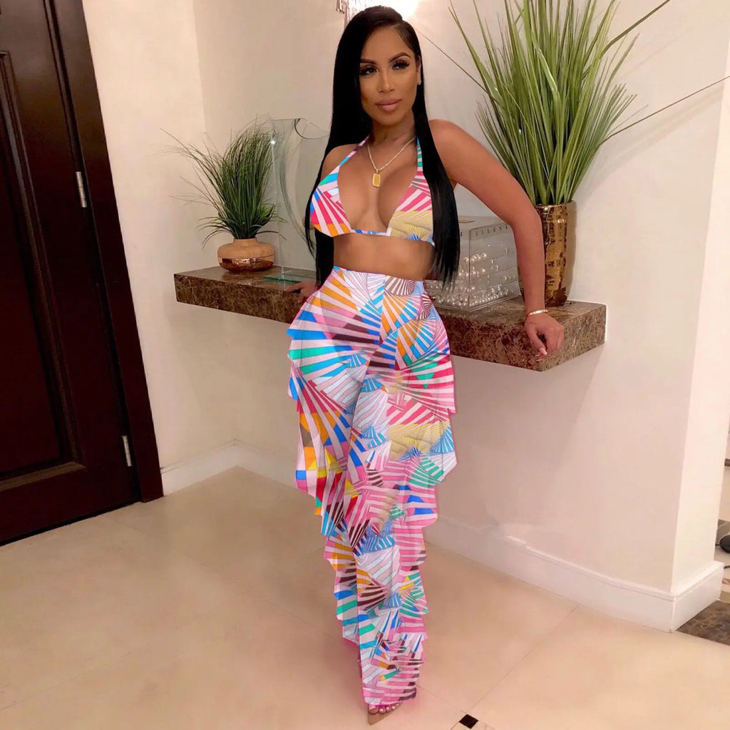 Bra+tassel Pants two Piece  Swimsuit