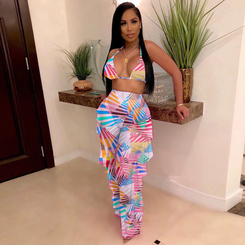 Bra+tassel Pants two Piece  Swimsuit