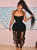 Halter Backless Mini Dress