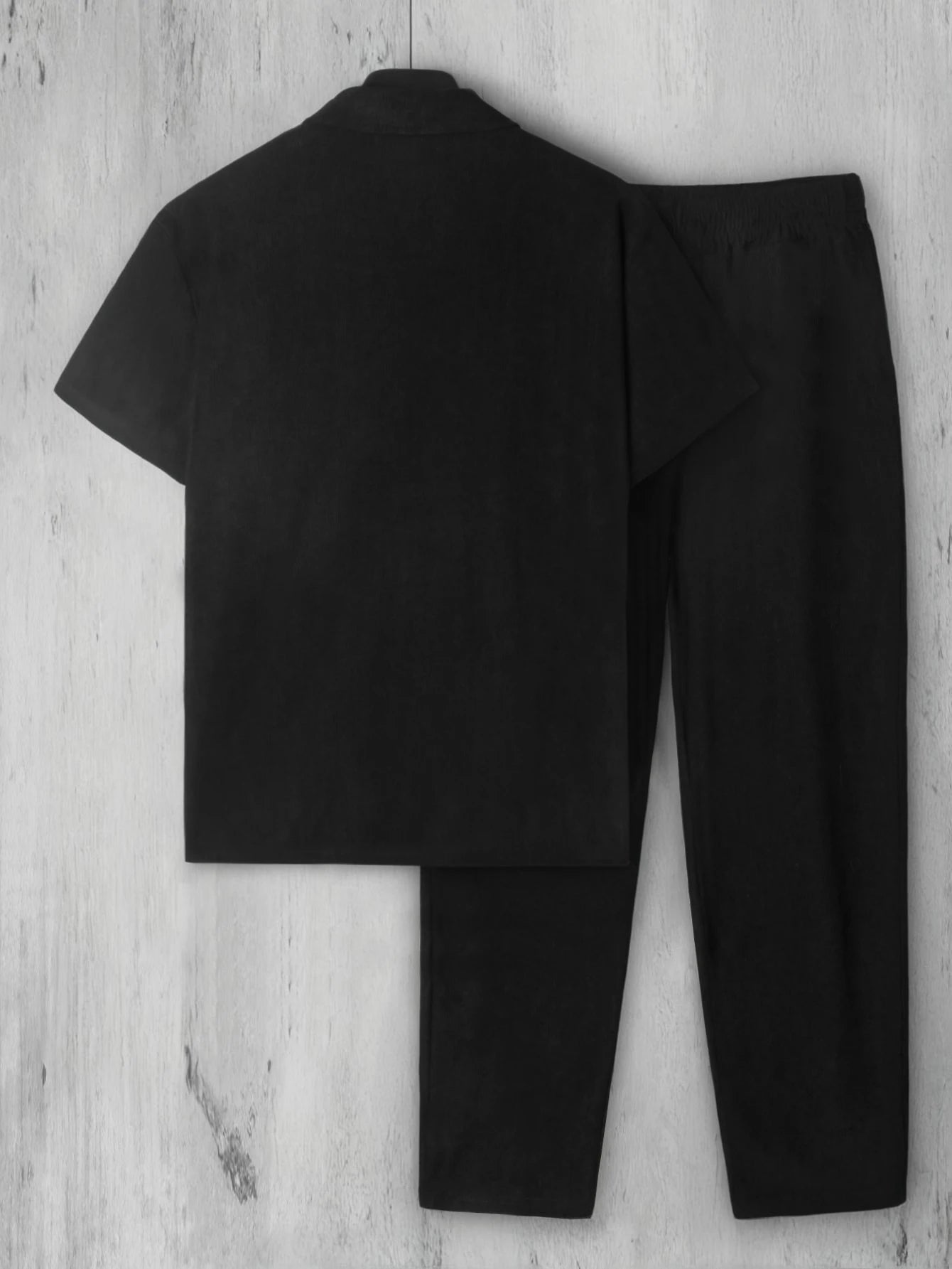 Men's Short Sleeve Shirt + Pants Suits
