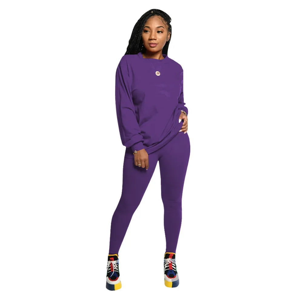stacked leggings outfit set