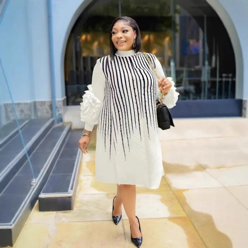 Plus Size Pleated Dress