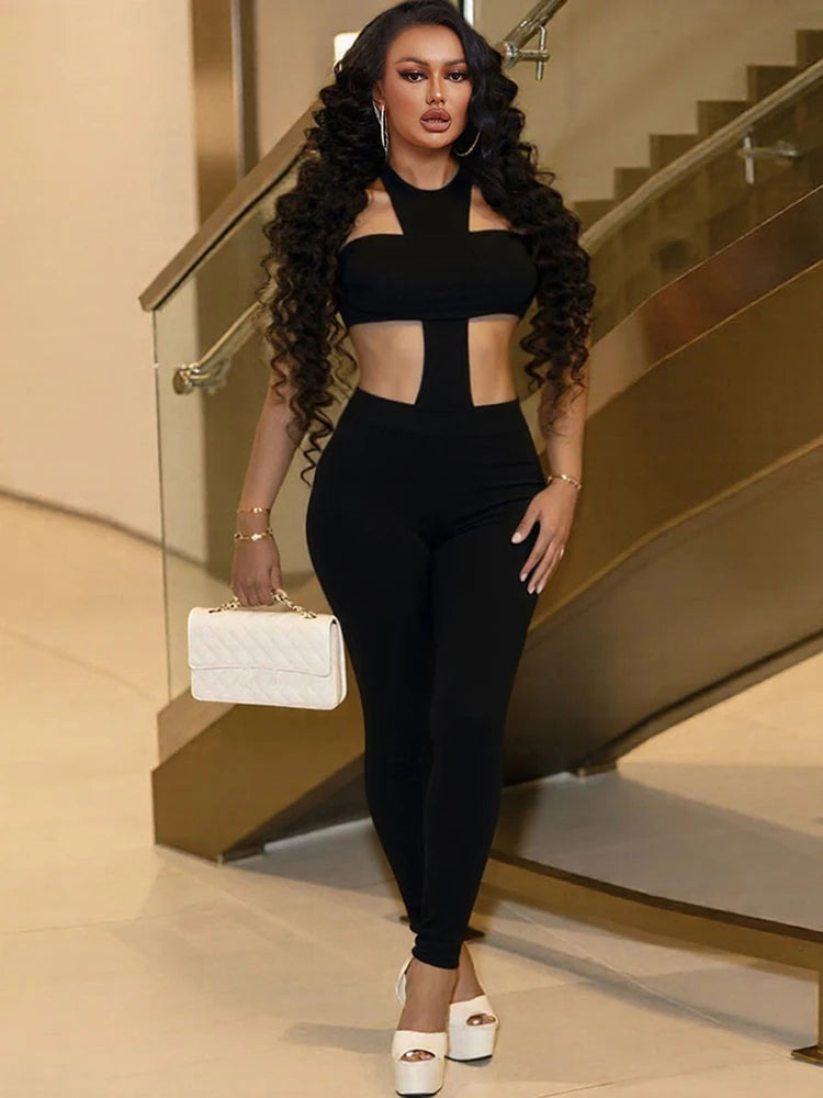 Sleeveless Skinny jumpsuit
