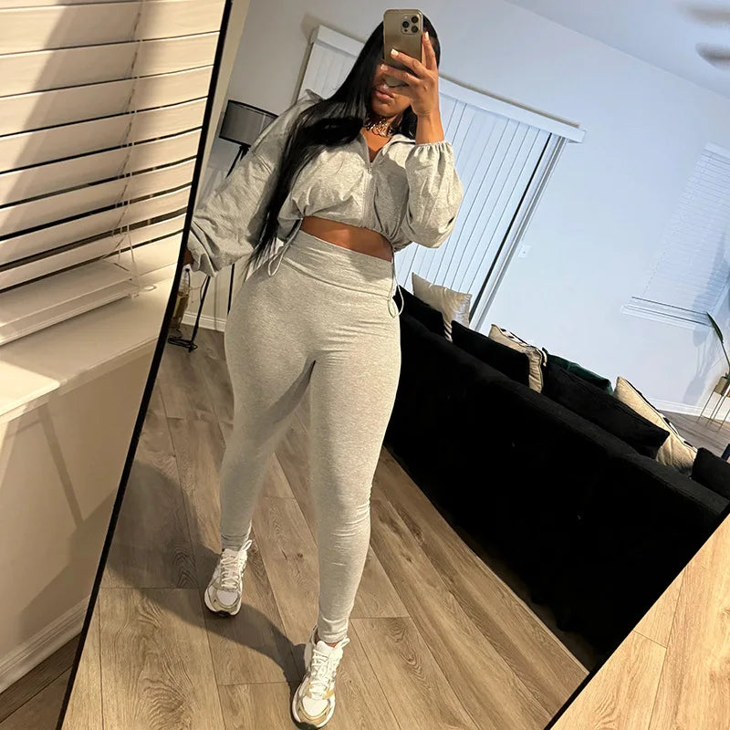 Drawstring Jacket+Leggings