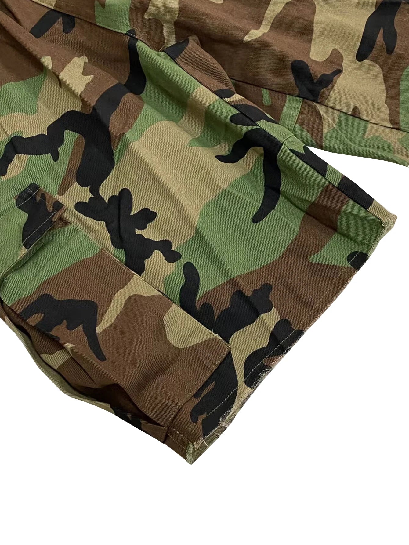 Camo Multi Pocket Casual Women's Shorts
