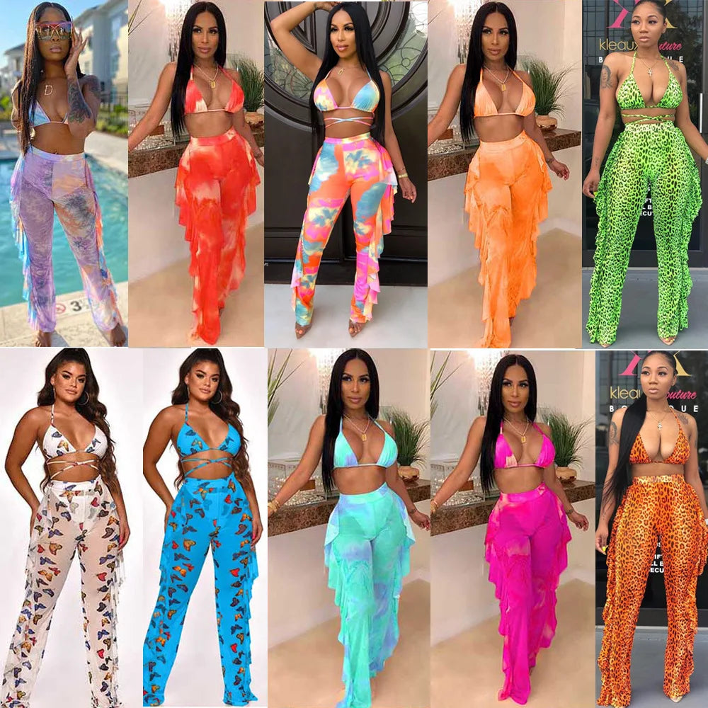 Bra+tassel Pants two Piece  Swimsuit