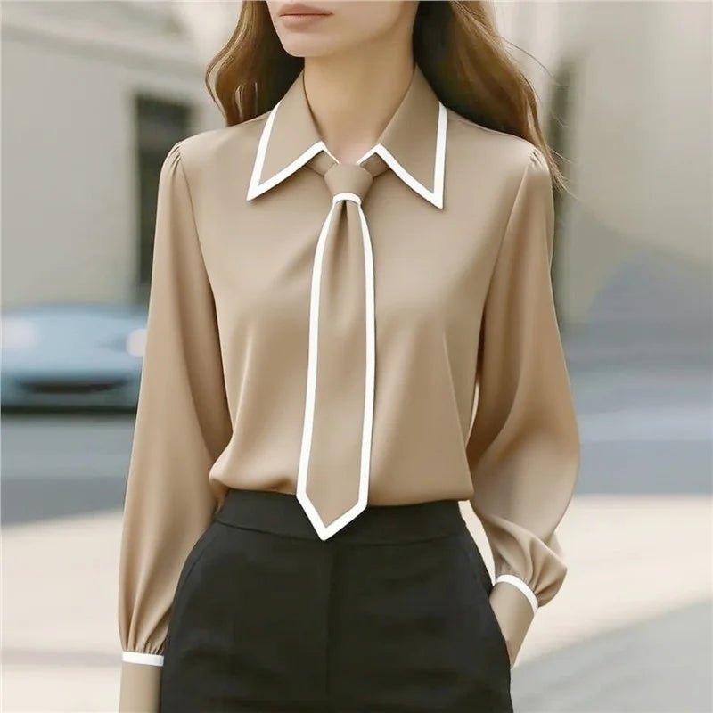 Long Sleeve Shirt with Tie