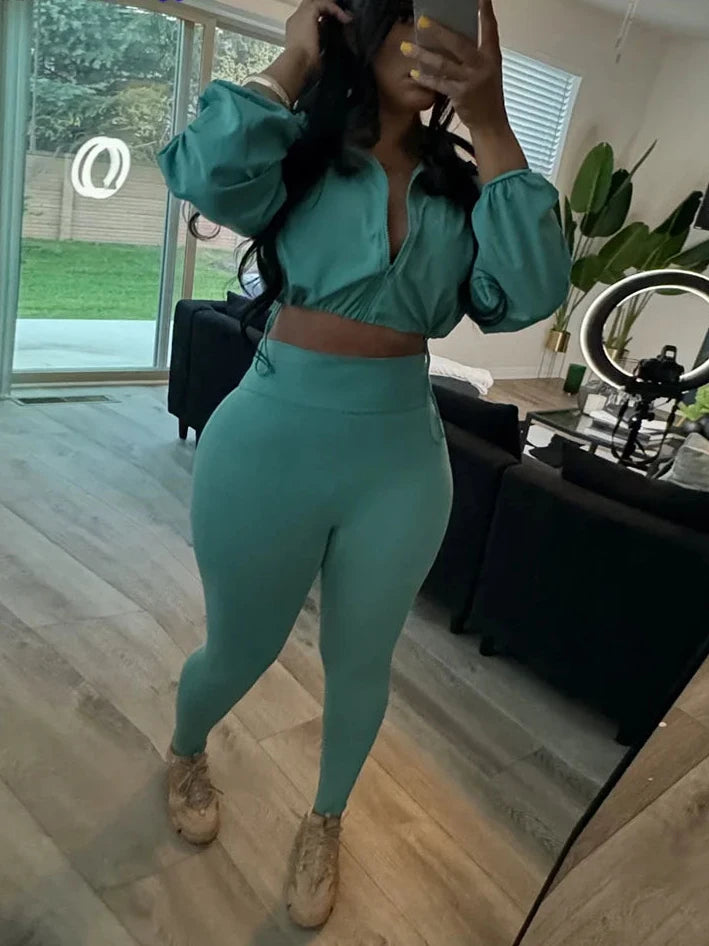 Drawstring Jacket+Leggings