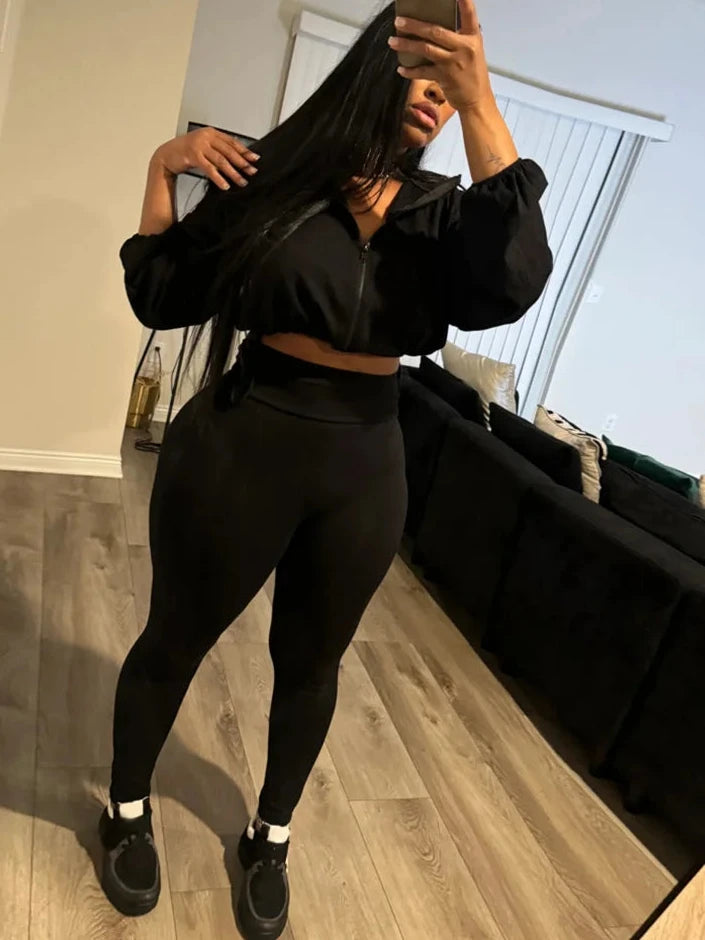 Drawstring Jacket+Leggings