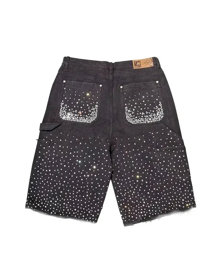 Rhinestone Denim Shorts