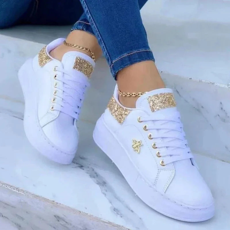 Waterproof Lace Up Casual Flat Sport Shoes