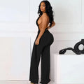 Halter Sleeveless Wide-leg outfit