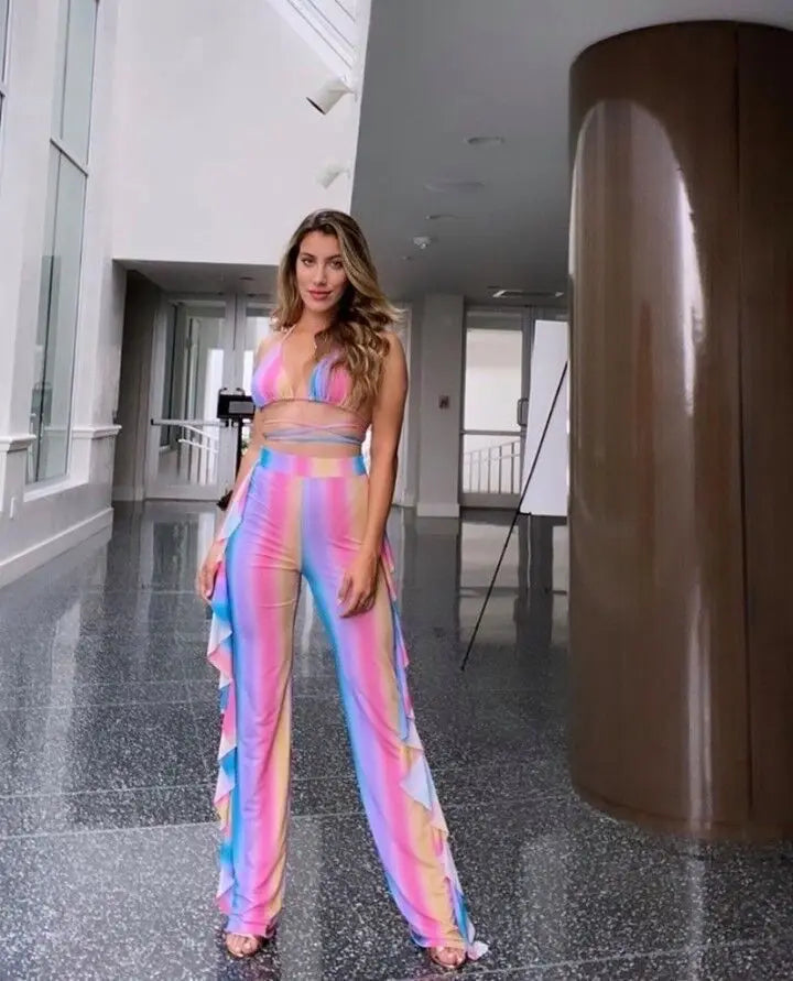 Bra+tassel Pants two Piece  Swimsuit