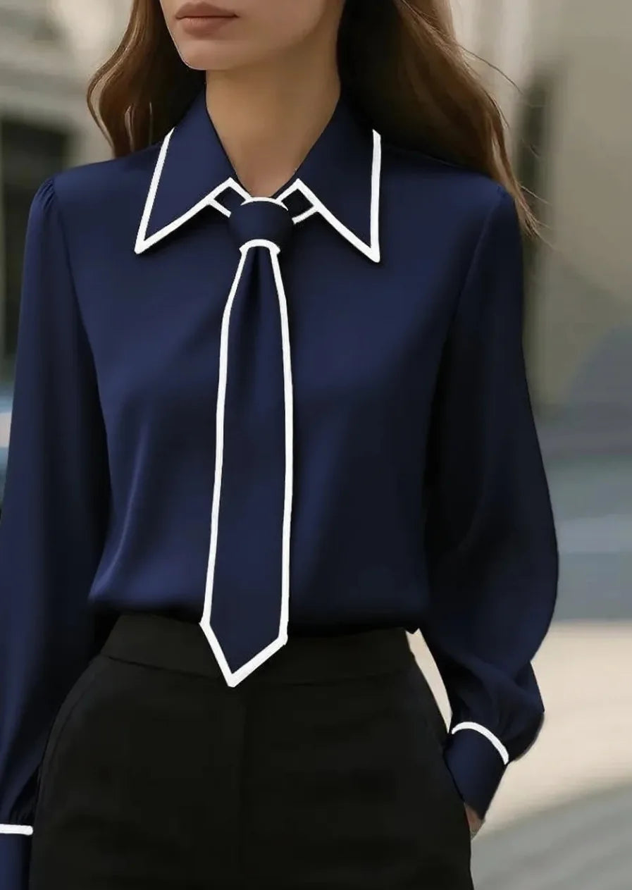 Long Sleeve Shirt with Tie