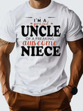 Uncle Niece Print Casual Slim Fit Shirt