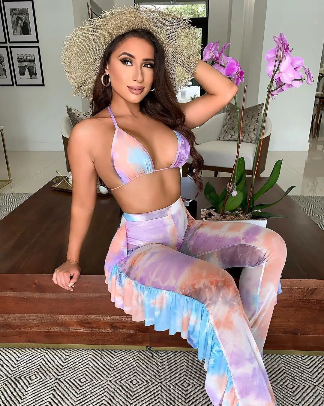 Bra+tassel Pants two Piece  Swimsuit