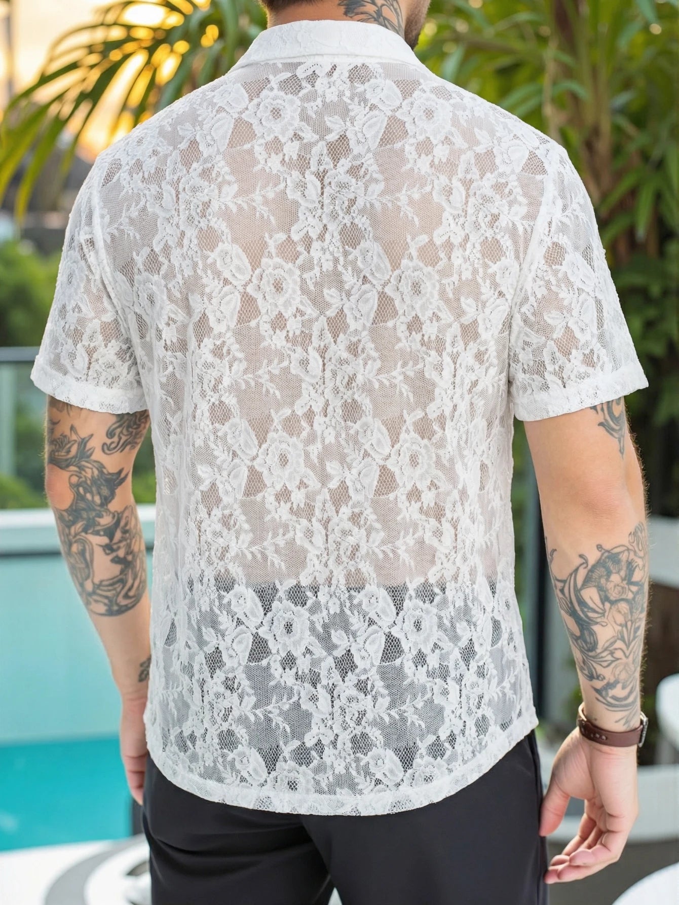 Men's Casual Beach Knit Shirt