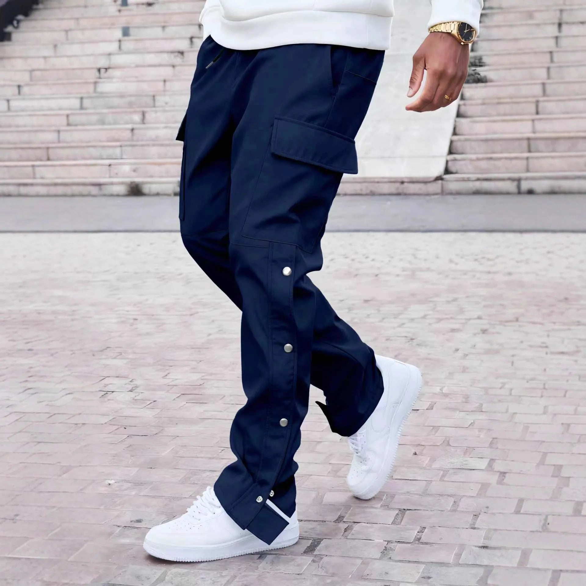 men's casual multi-pocket pants
