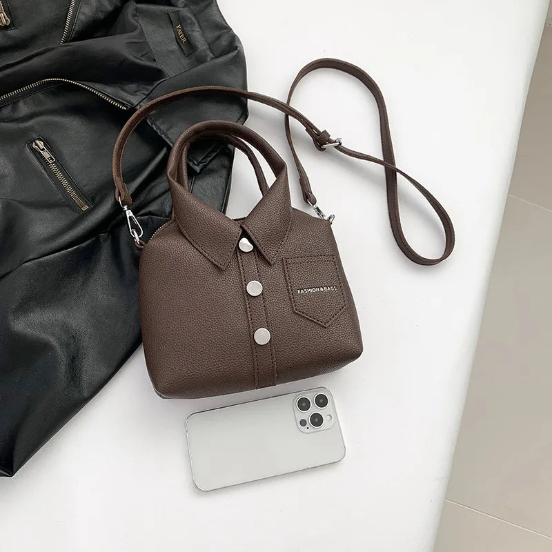 Leather Square Crossbody Bags