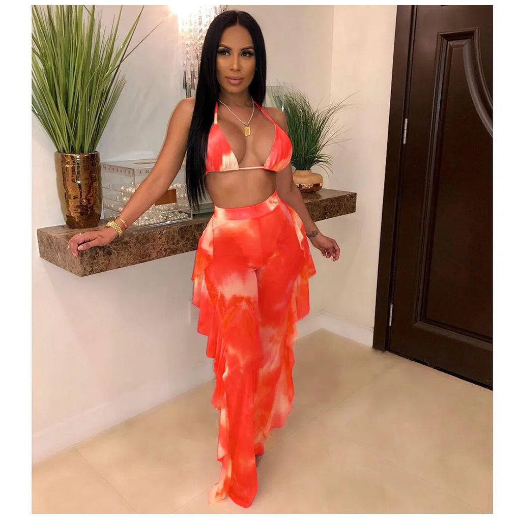 Bra+tassel Pants two Piece  Swimsuit