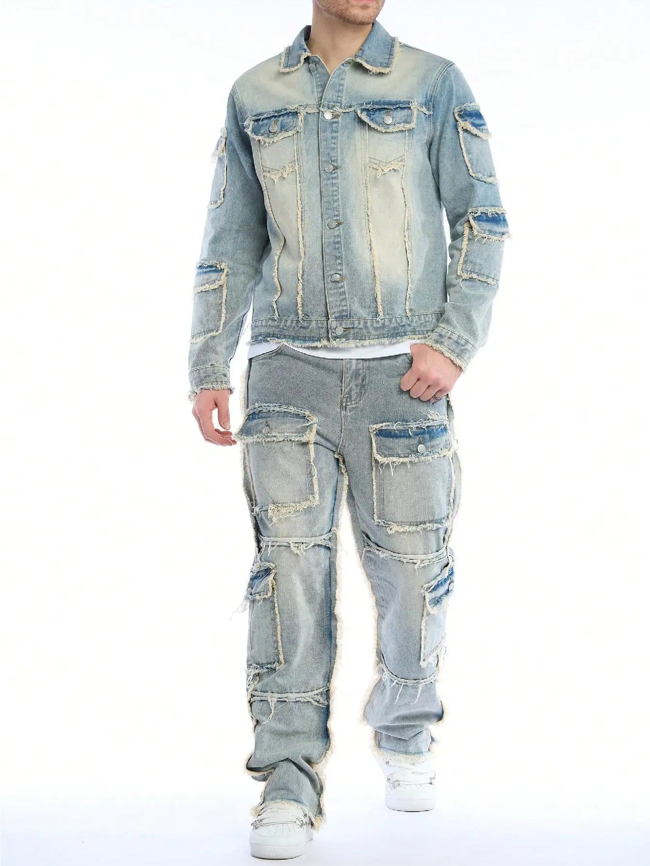 Denim Two-Piece Set (Jeans + Denim Jacket)