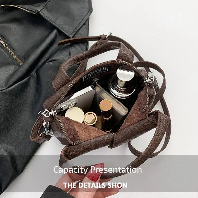 Leather Square Crossbody Bags