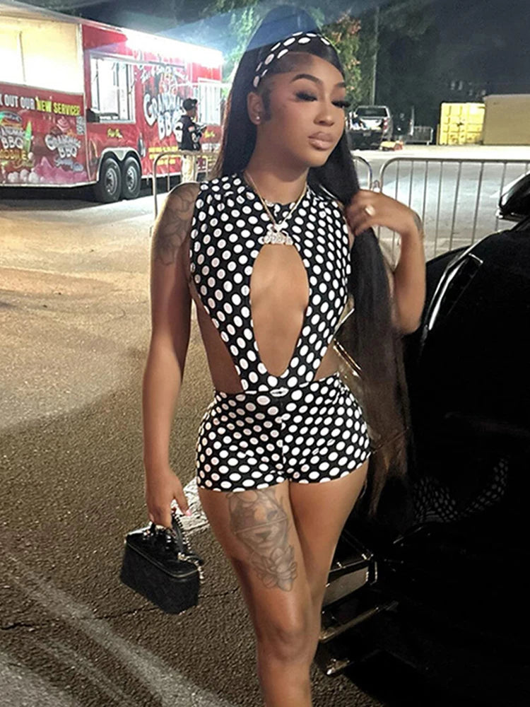 Polka Dot Two Piece Bodysuit