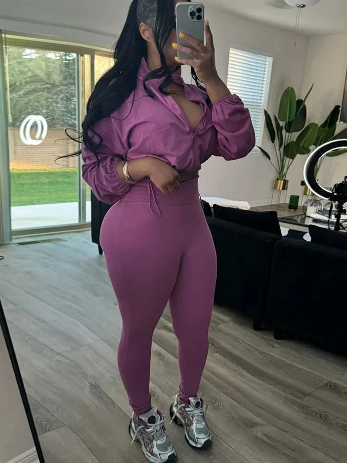 Drawstring Jacket+Leggings