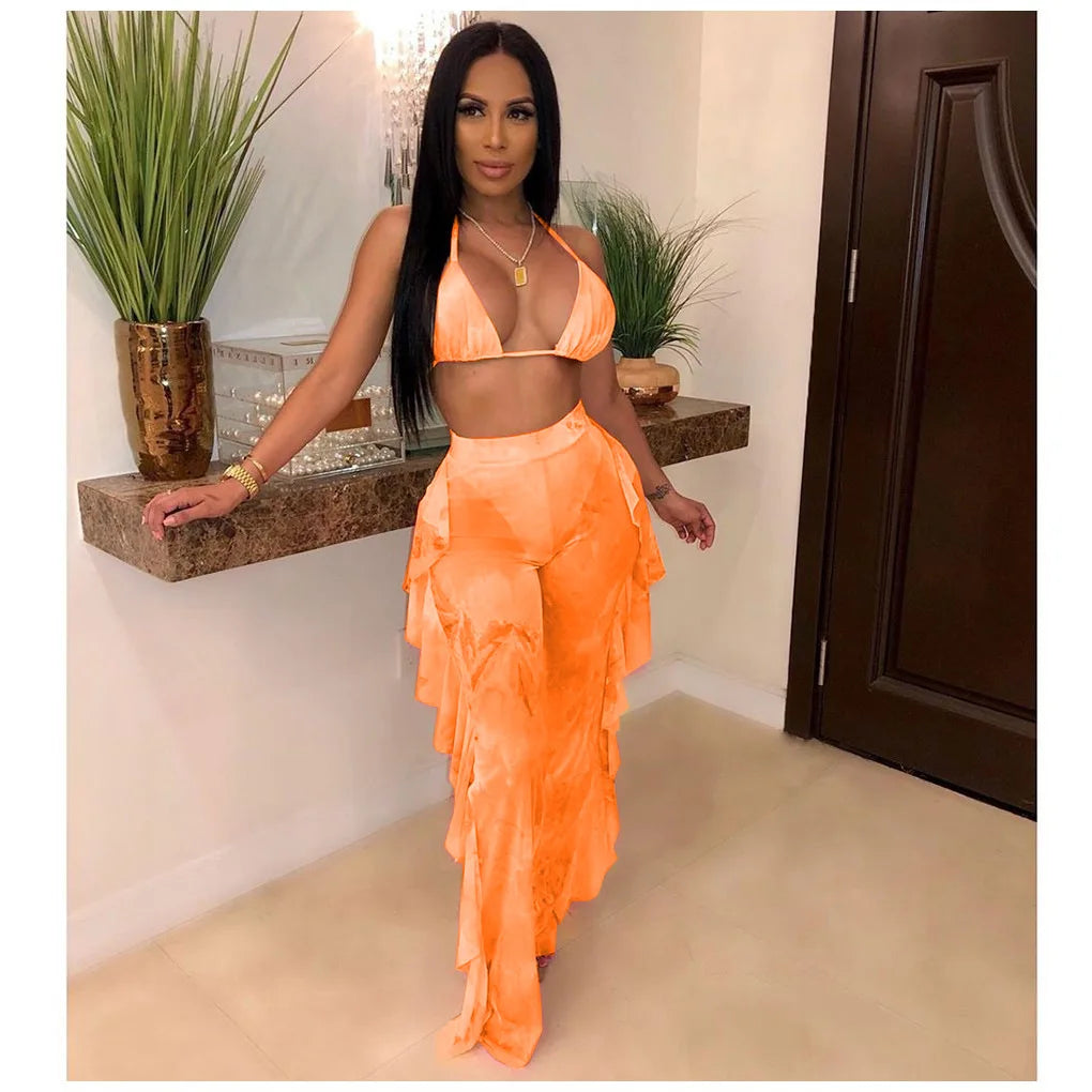 Bra+tassel Pants two Piece  Swimsuit