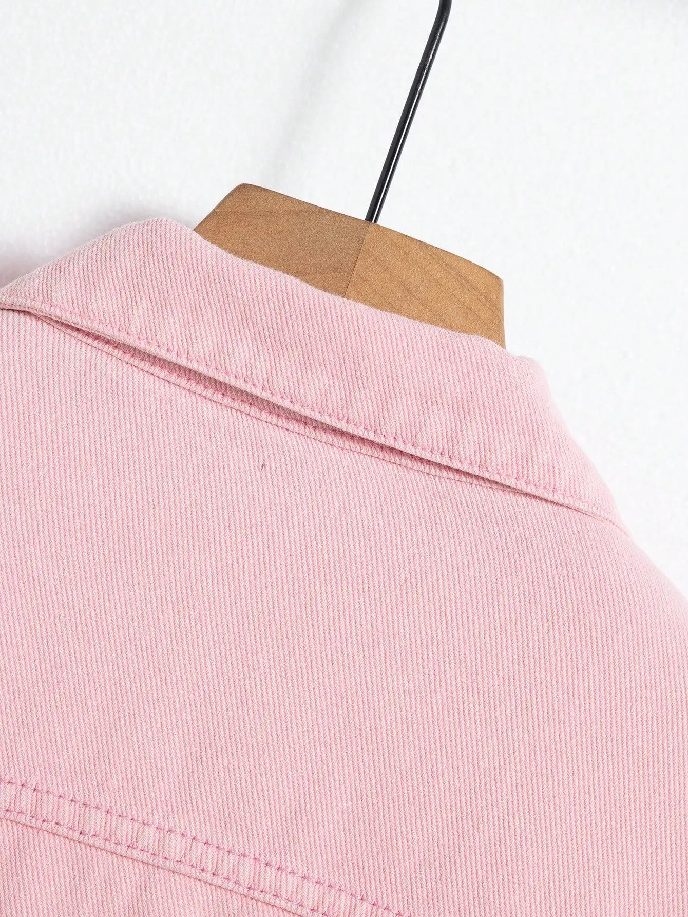 Denim Pink ripped jacket