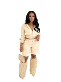 Hooded Jacket and Shorts Suit