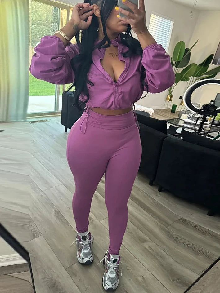 Drawstring Jacket+Leggings