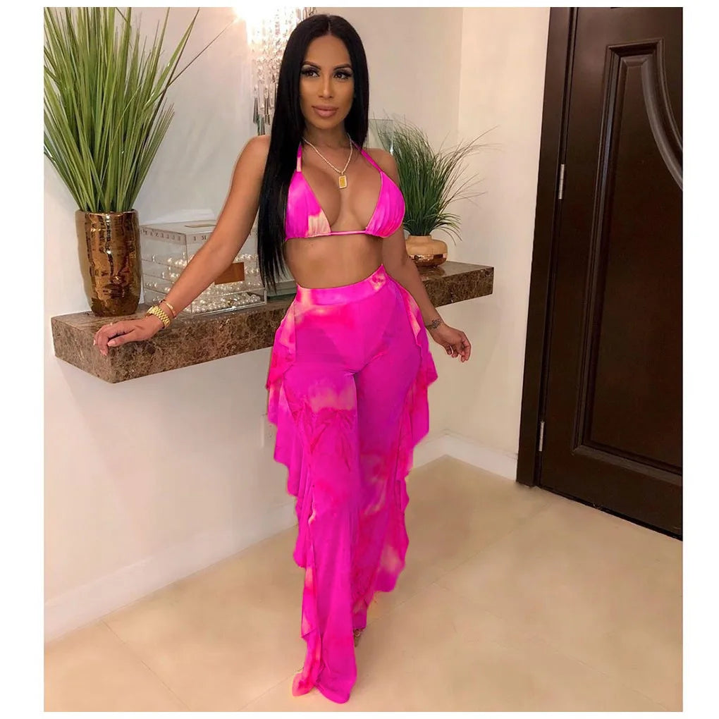 Bra+tassel Pants two Piece  Swimsuit