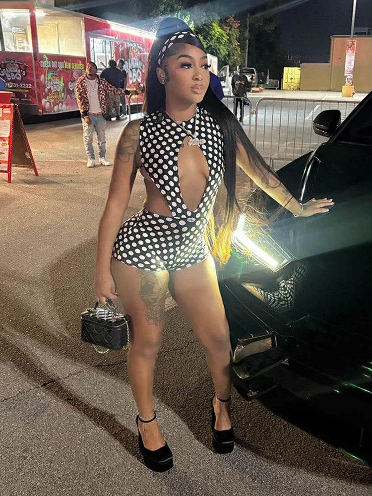 Polka Dot Two Piece Bodysuit