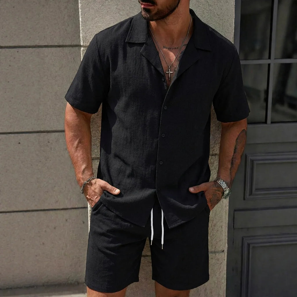 Casual Loose Beach Pants 2-Piece Set